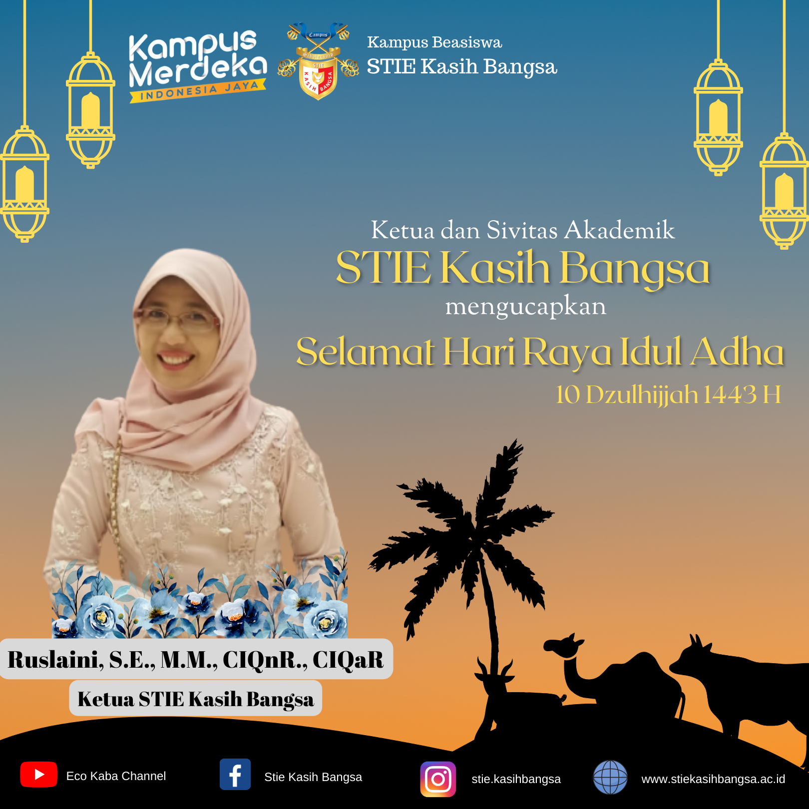Selamat Hari Raya Idul Adha 10 Dzulhijjah 1443 H