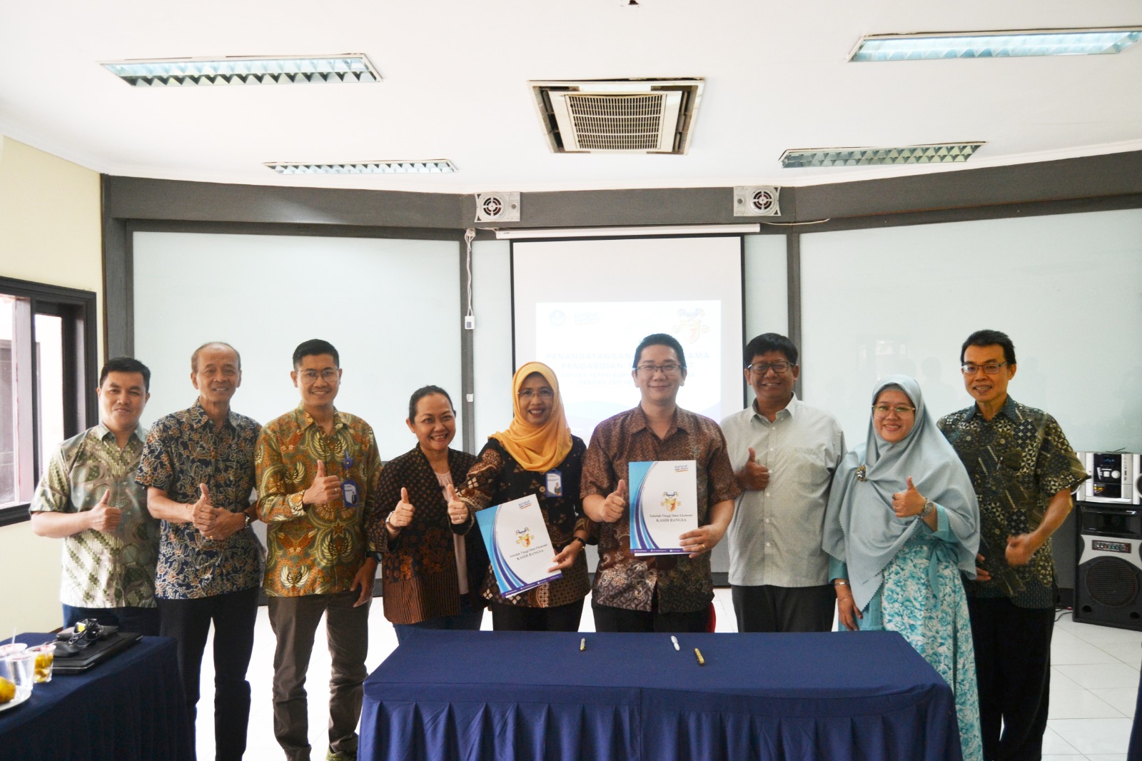 MoU STIE Kasih Bangsa dengan SMP Negeri 1 Bayan Lombok
