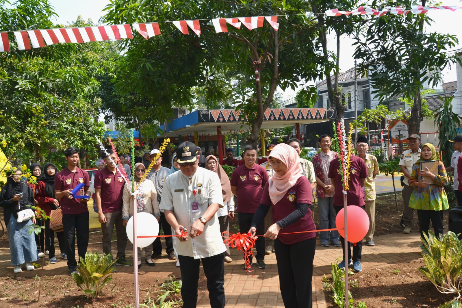 Peresmian Taman Pancasila Oleh STIE Kasih Bangsa Berkolaborasi dengan Kelurahan Kb Jeruk