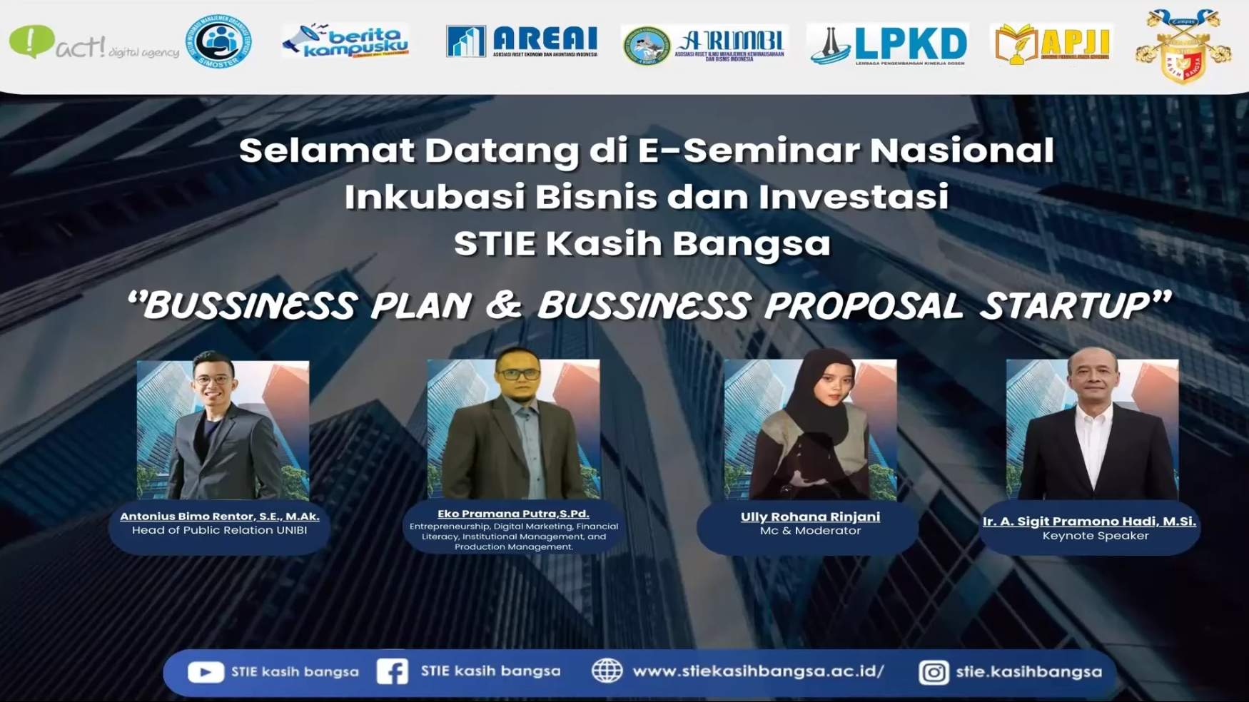 Seminar Nasional Inkubasi Bisnis & Investasi “Business Plan & Business Startup”