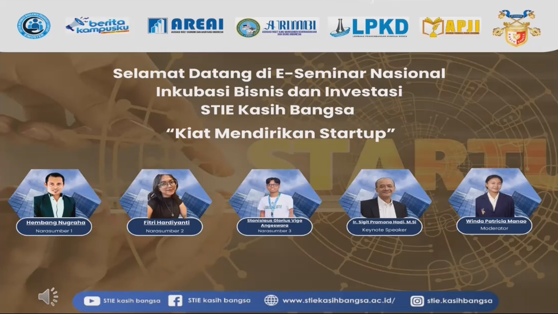 Seminar Nasional Inkubasi Bisnis & Investasi “Kiat Mendirikan Startup”