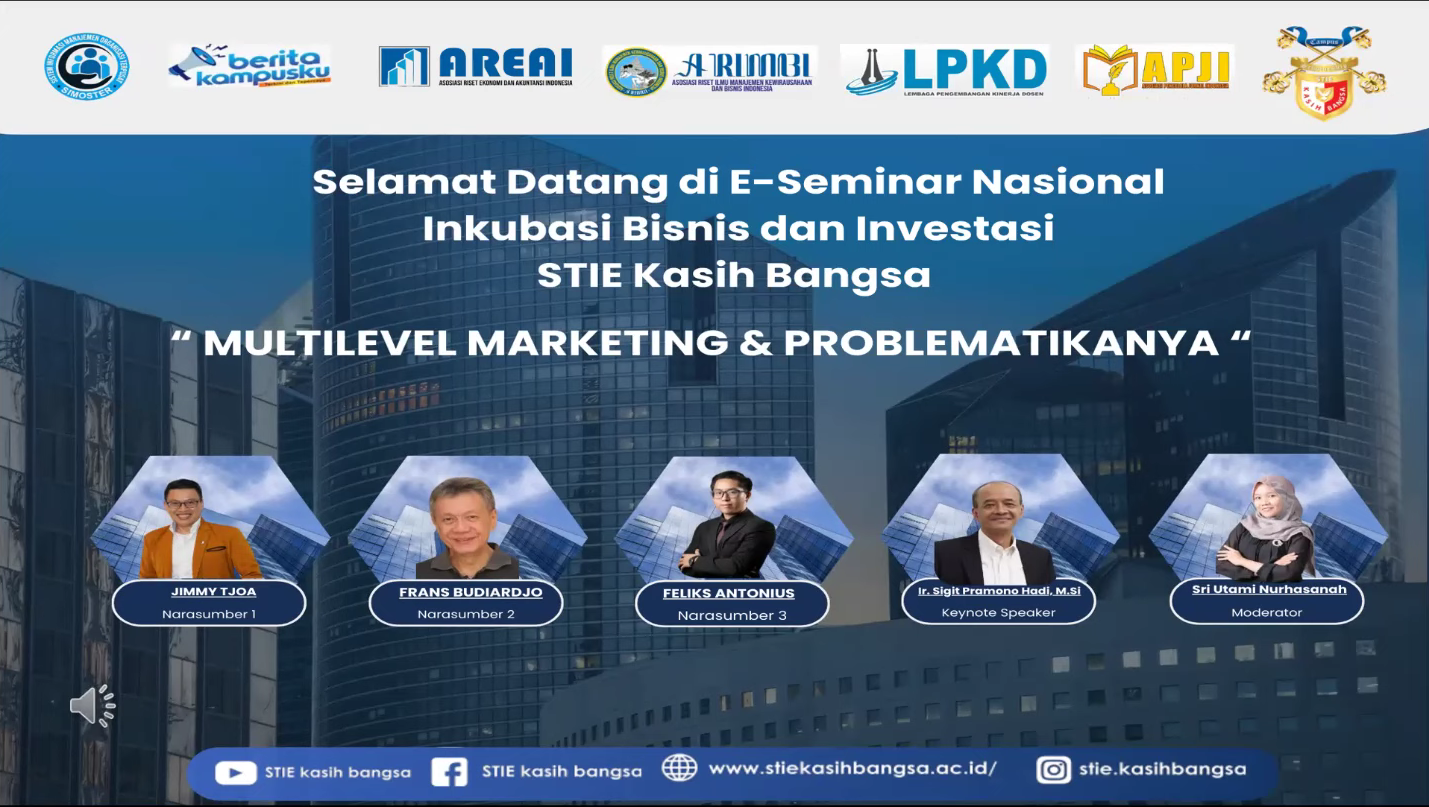 Seminar Nasional Inkubasi Bisnis & Investasi “Multilevel Marketing & Problematikanya”