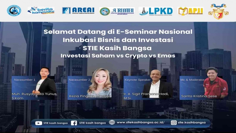 Seminar Nasional Inkubasi Bisnis & Investasi “Investasi Saham Vs Crypto Vs Emas”