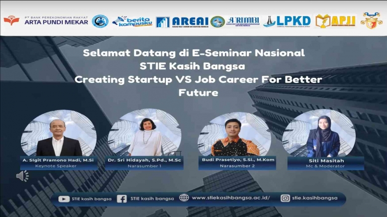 Seminar Nasional Inkubasi Bisnis & Investasi “Creating Startup Vs Job Career For Better Future”