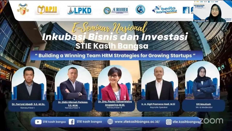 Seminar Nasional Inkubasi Bisnis & Investasi “Building a Winning Team: HRM Strategies For Growing Startups”