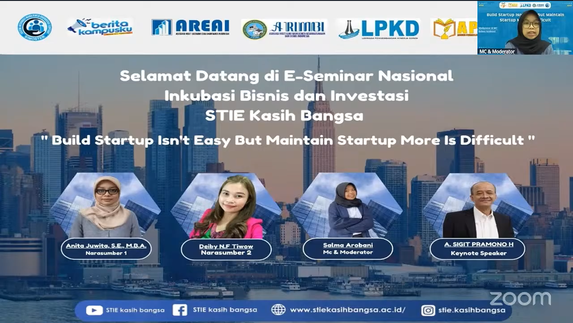 Seminar Nasional Inkubasi Bisnis & Investasi “Build Startup Isn’t Easy But Maintain Startup More Is Difficult”