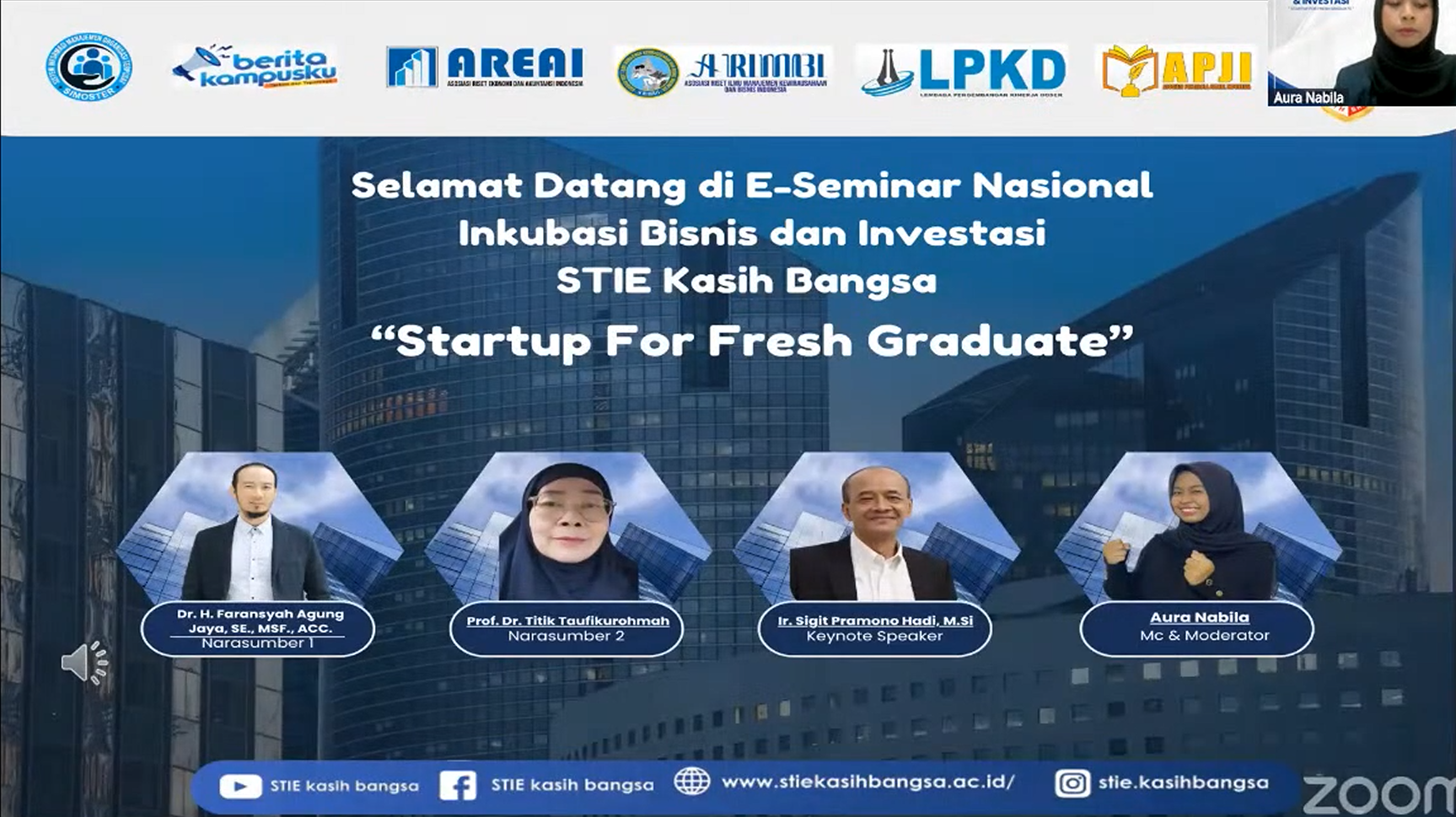 Semianar Nasional Inkubasi Bisnis & Investasi “Startup For Fresh Graduate”