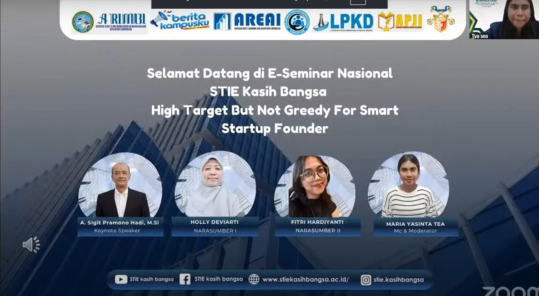 Seminar Nasional Inkubasi Bisnis & Investasi “Hight Target But Not Griddy For Smart Startup Founder”