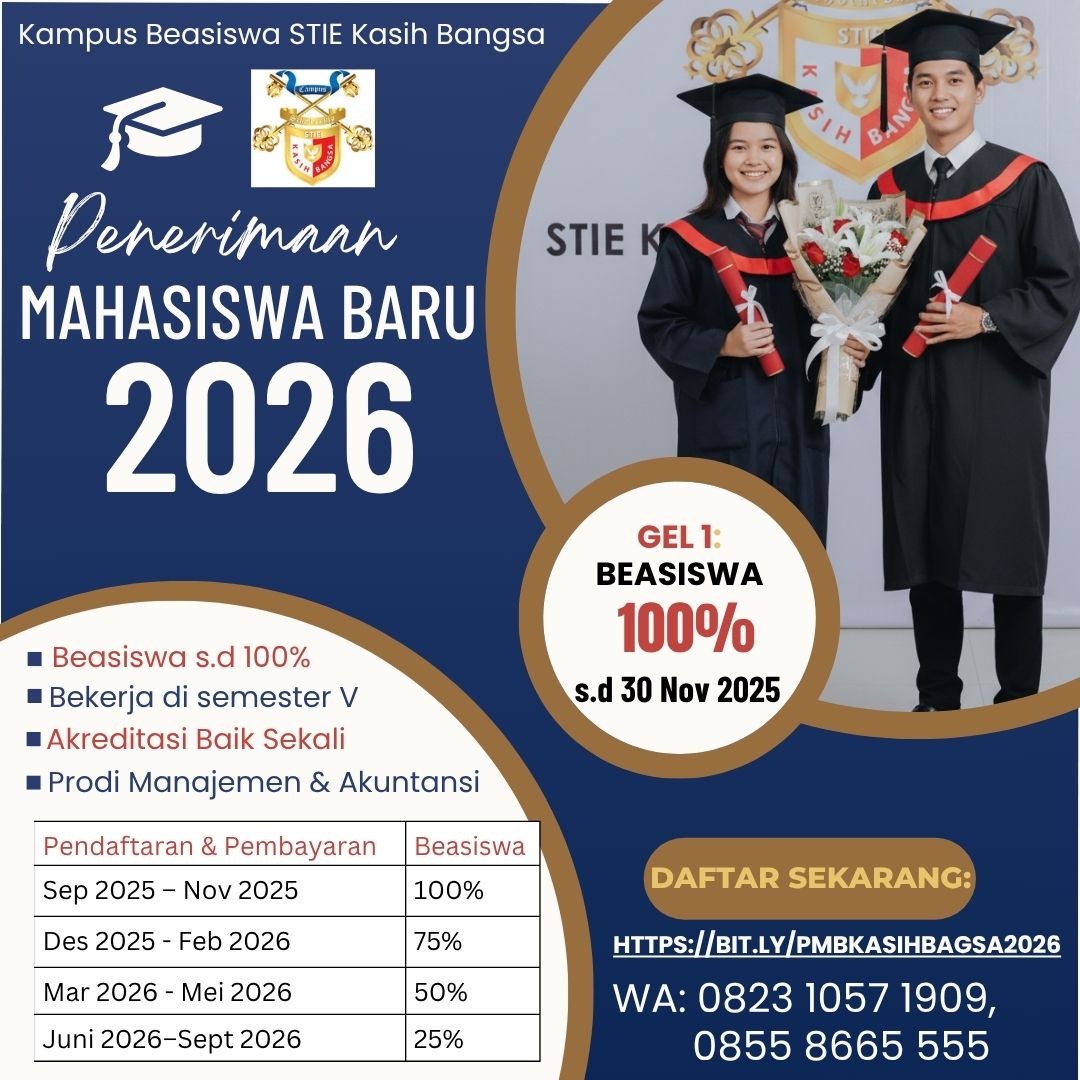 STIE Kasih Bangsa – Dua Dekade Konsisten Mewujudkan Pendidikan Melalui Program Beasiswa