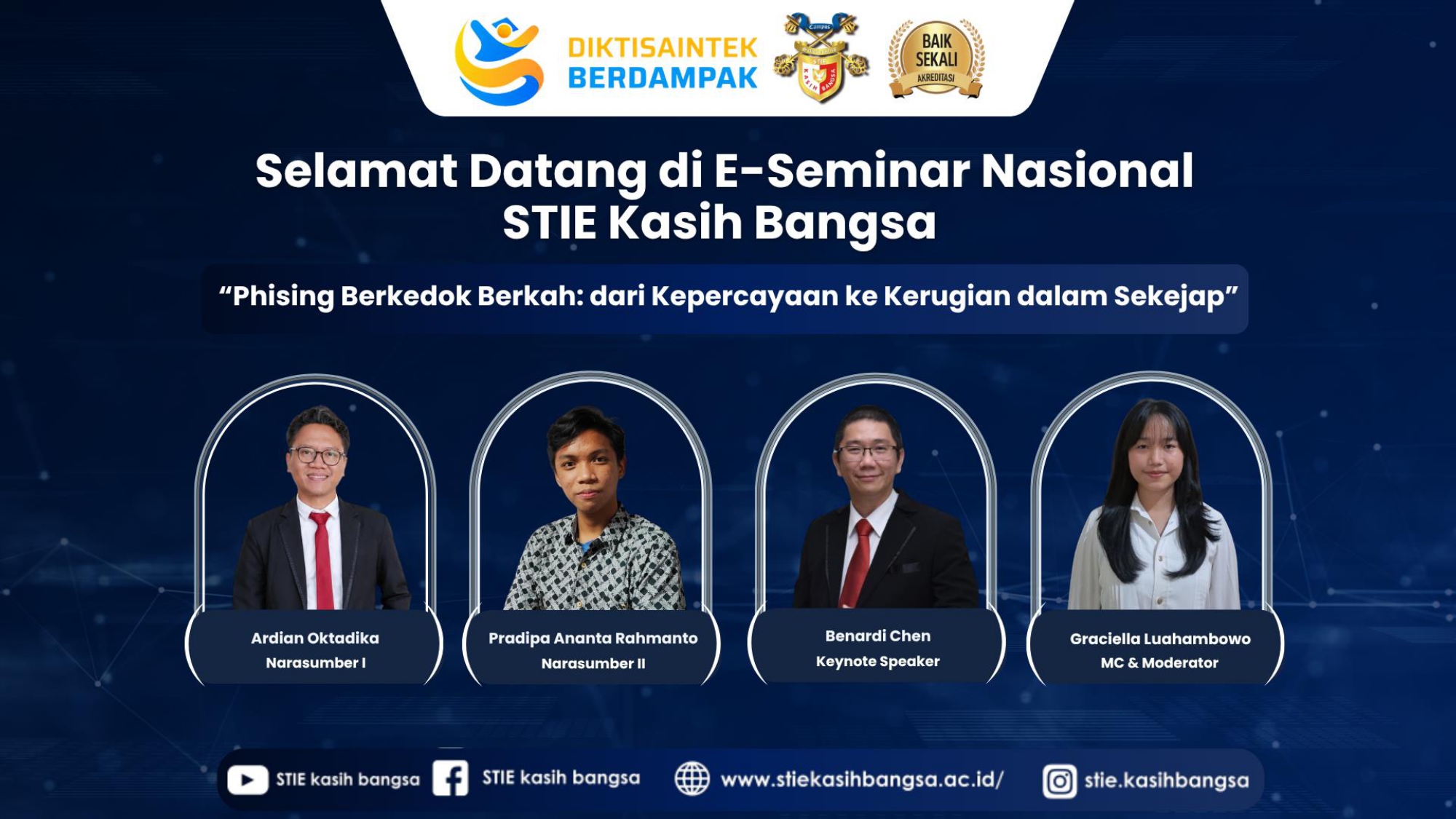 E-Seminar STIE Kasih Bangsa Cyber Security: Phising Berkedok Berkah